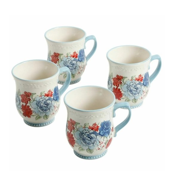 Pioneer Woman Other - The Pioneer Woman Classic Charm 17-Ounce 4 mugs